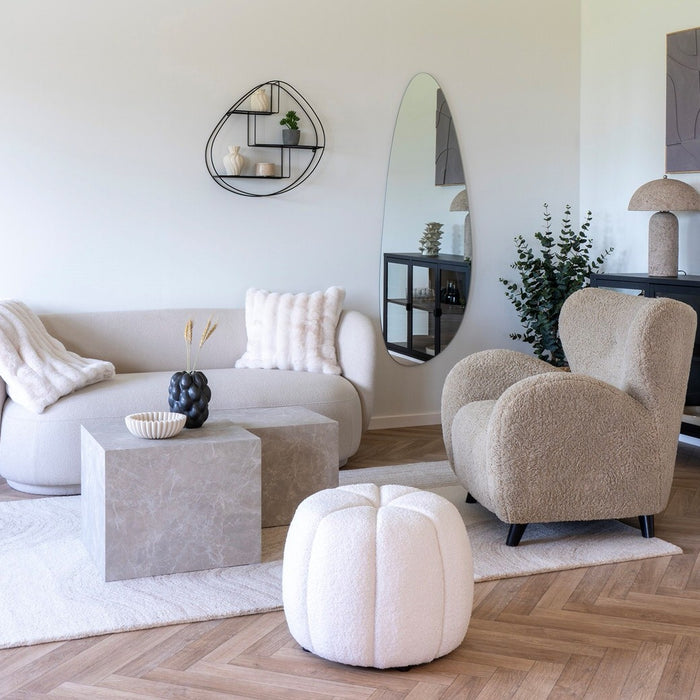 House Nordic Prague Beige Salontafel Set Marmerlook