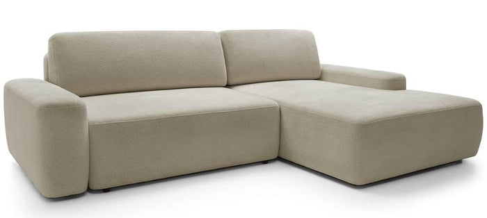 NADUVI Collection Hoekslaapbank Elis rechts met opbergvak chenille