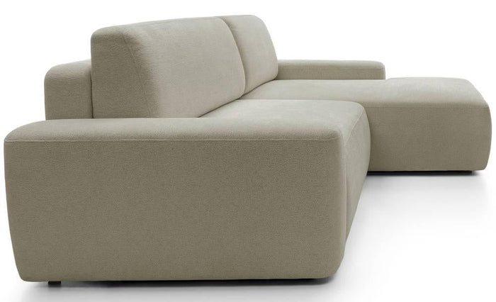 NADUVI Collection Hoekslaapbank Elis rechts met opbergvak chenille