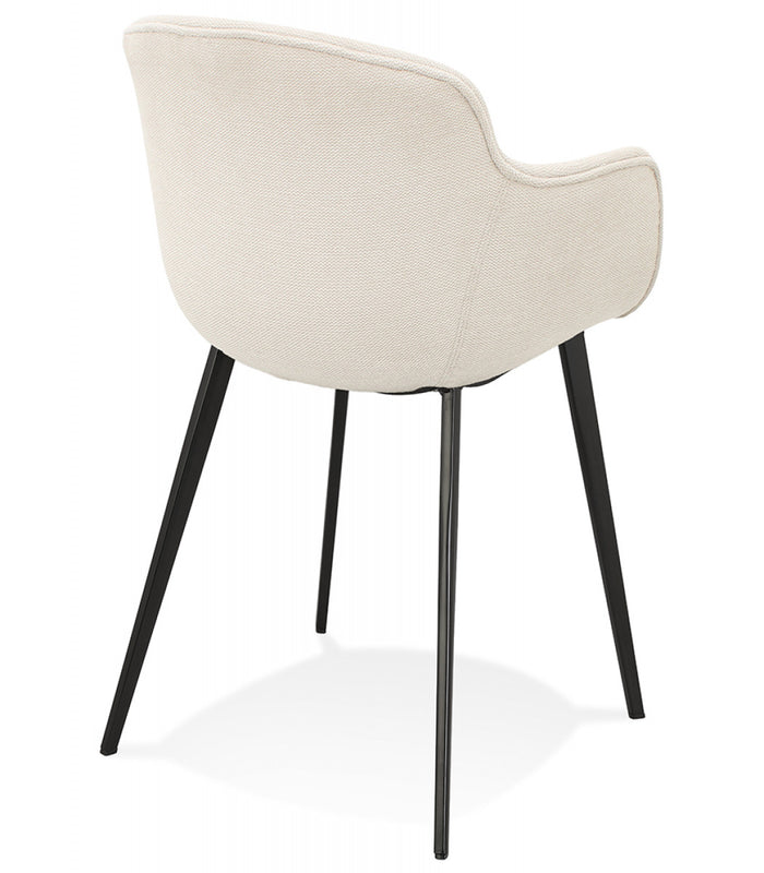 ALTEREGO NEGRONI Stoel met armleuningen - Beige