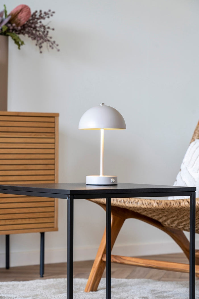 House Nordic Holt Zand LED Tafellamp Oplaadbaar