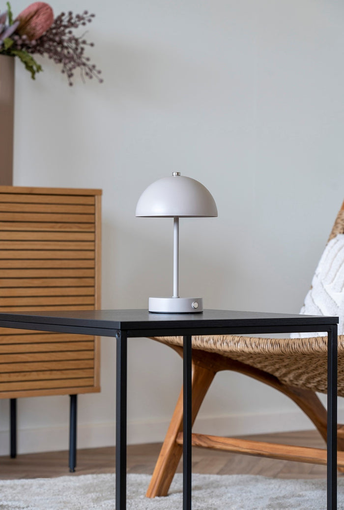 House Nordic Holt Zand LED Tafellamp Oplaadbaar