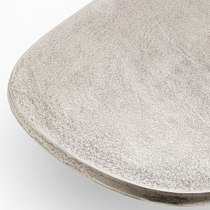 Kare Design Bossy bijzettafel - zilver - 87x59cm