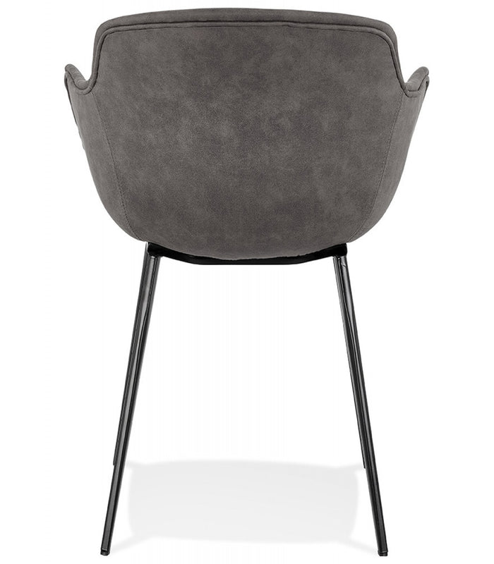 ALTEREGO DERBY Stoel met armleuningen - Grijs