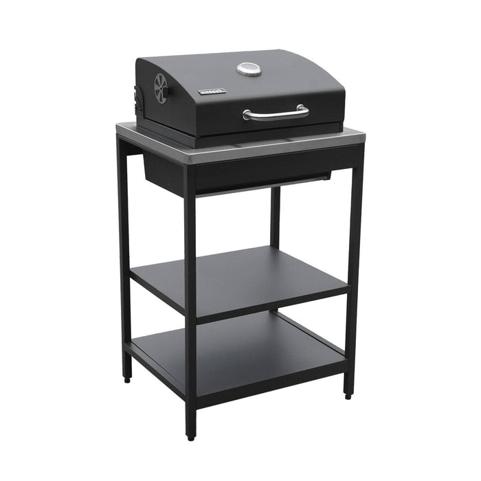 sweeek - Buitenkeuken, 2 modules, roestvrij staal, barbecue op