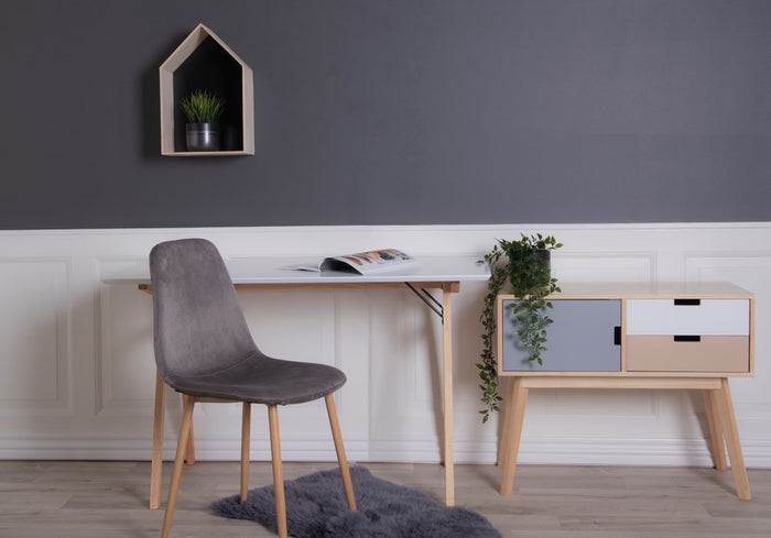 House Nordic Vojens 120 x 60 cm Bureautafel Wit