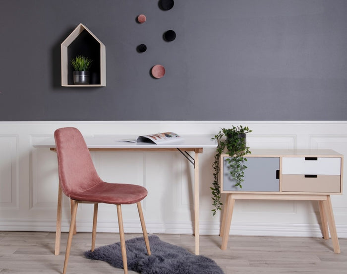 House Nordic Vojens 120 x 60 cm Bureautafel Wit