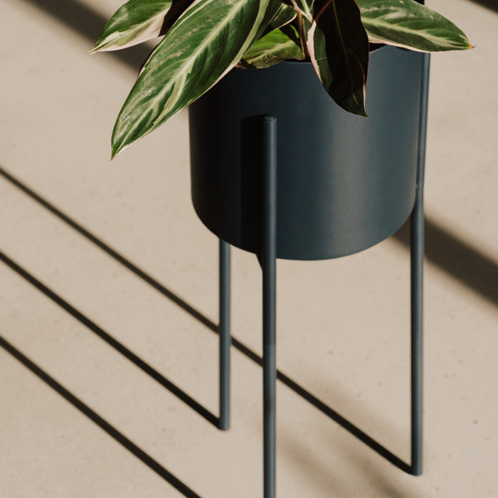 noo.ma MAKI Bloempot - lang - Storm Blue