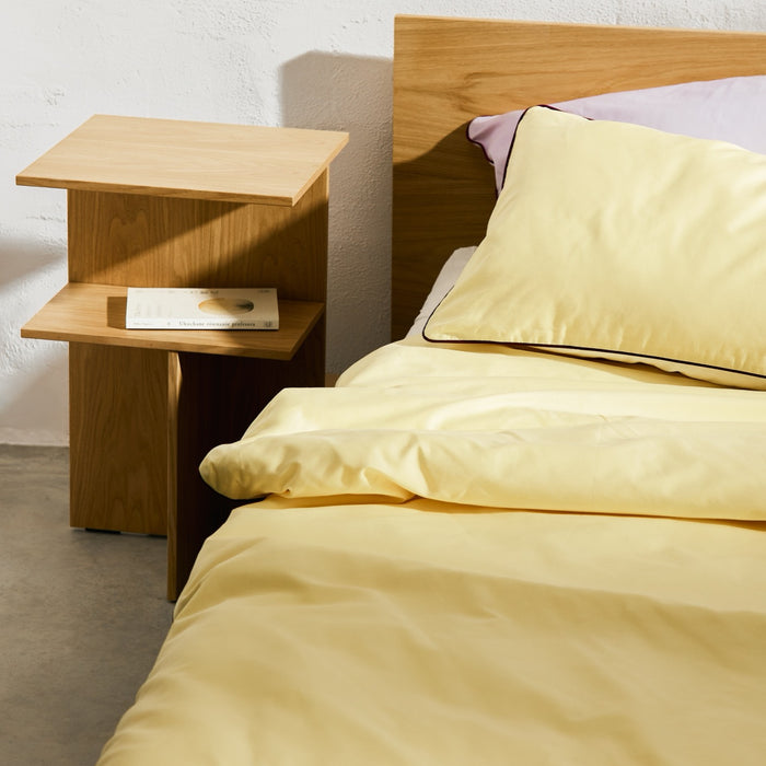 noo.ma OBA Dekbedovertrek - 220x240 cm - Sunny Yellow