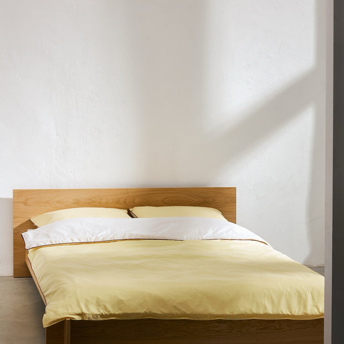 noo.ma OBA Dekbedovertrek - 220x240 cm - Sunny Yellow