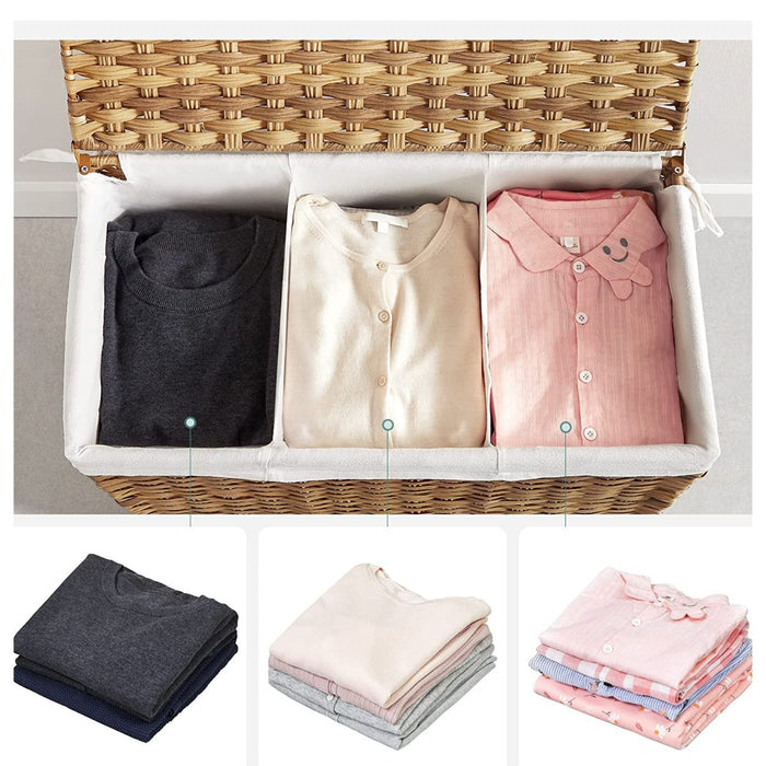 Calicosy - Wasmand van imitatie natuurlijke rotan - B66 cm