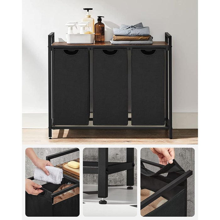 Calicosy - Wasmand met 3 compartimenten - B92,5 x H72 cm