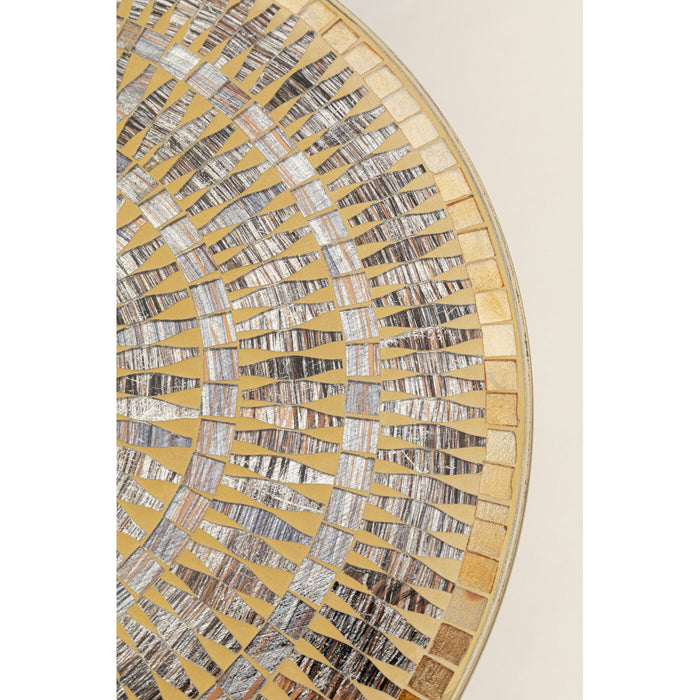 Bijzettafel Clack Mosaic Ø35cm bruin Kare Design