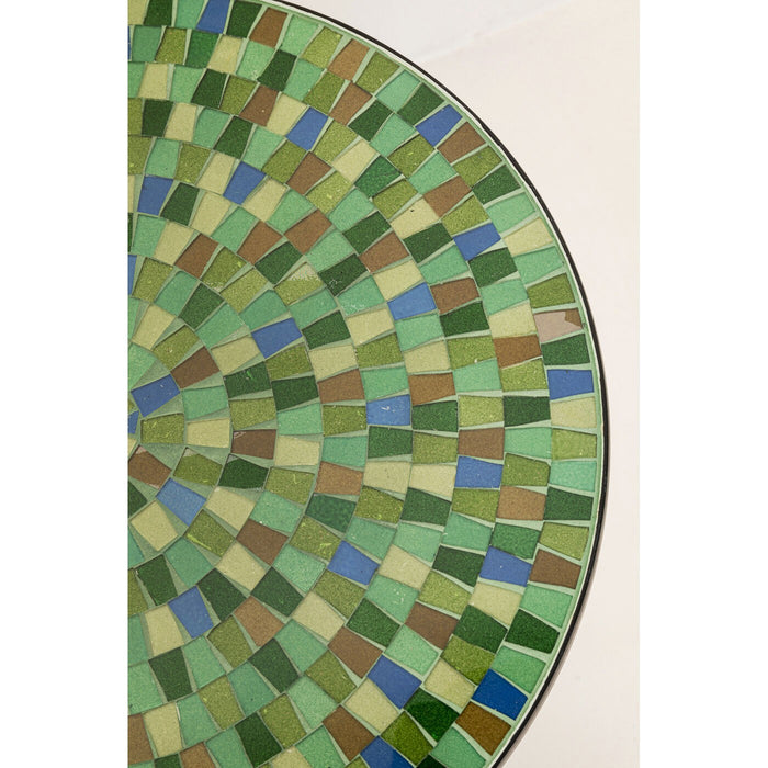 Bijzettafel Clack Mosaic Ø35cm groen en blauw Kare Design