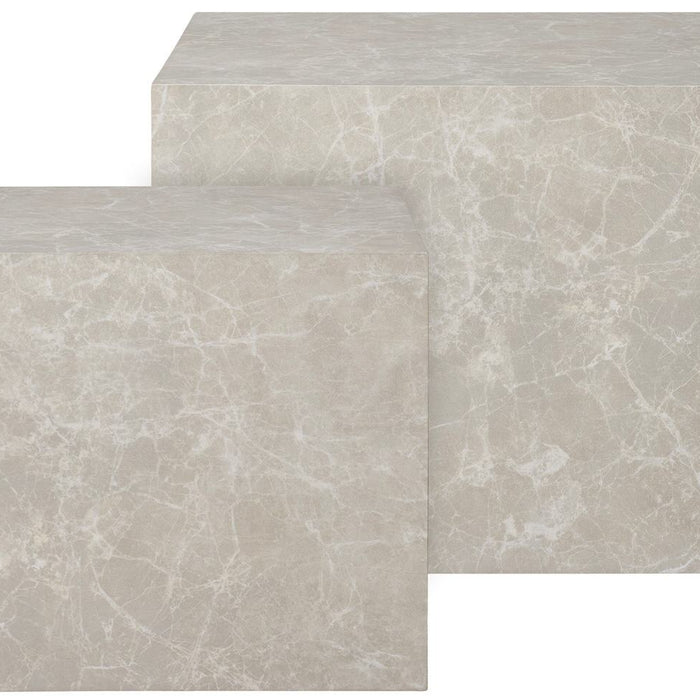 House Nordic Prague Beige Salontafel Set Marmerlook