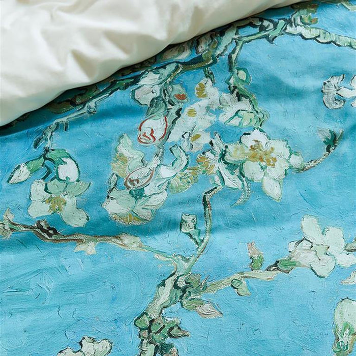 Beddinghouse x Van Gogh Museum Almond Blossom Dekbedovertrek 240 x 200|220 cm - Blauw