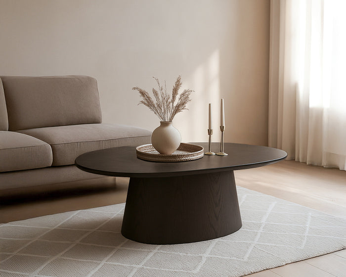 Livingfurn - Salontafel Bruin Eikenfineer - 120x70x36cm - Tobago