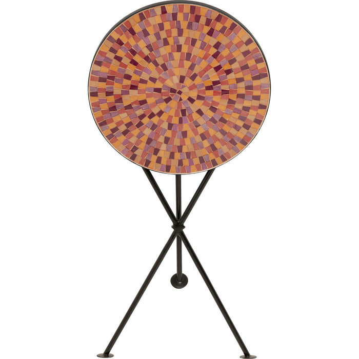 Bijzettafel Clack Mosaic Ø35cm rood Kare Design