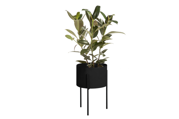 noo.ma MAKI Bloempot - breed - Vulcano Black