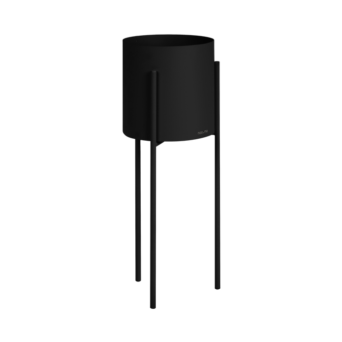 noo.ma MAKI Bloempot - lang - Vulcano Black