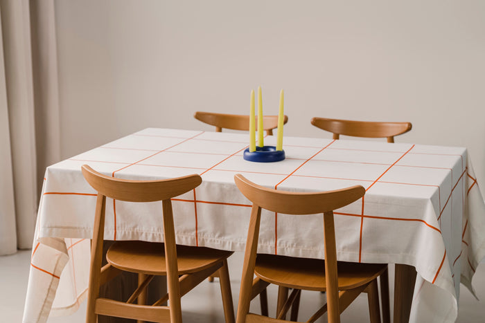 noo.ma MARR Tafelkleed - 140x140 cm - Orange Peel