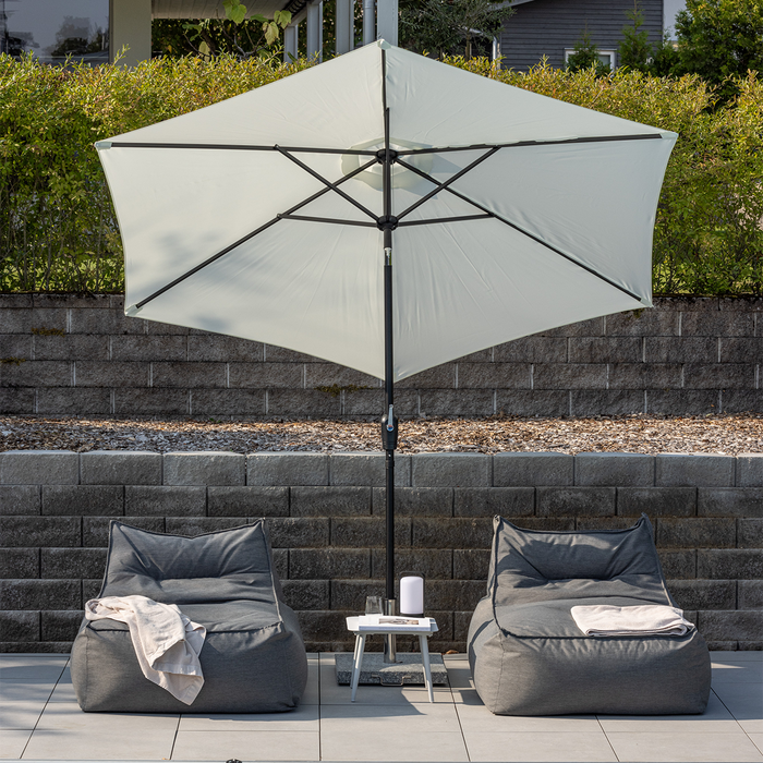 Nest outdoor Brandon Verstelbare Parasol Wit Ø 300 cm