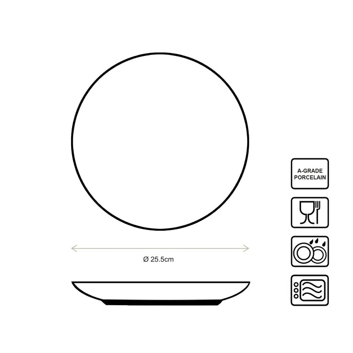vtwonen Painted Borden - Dinerborden - Serviesset van 2 - 25.5cm
