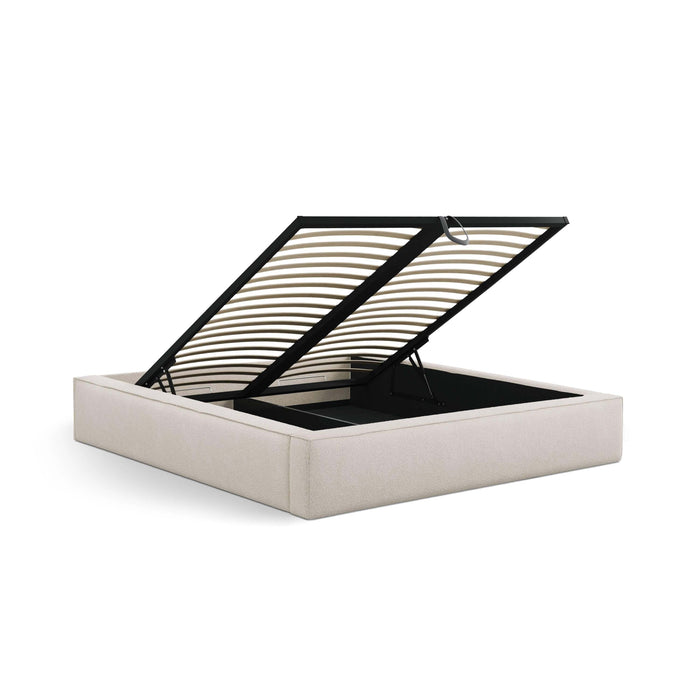 Micadoni Bedframe met opbergvak Simon 140x200 bouclé