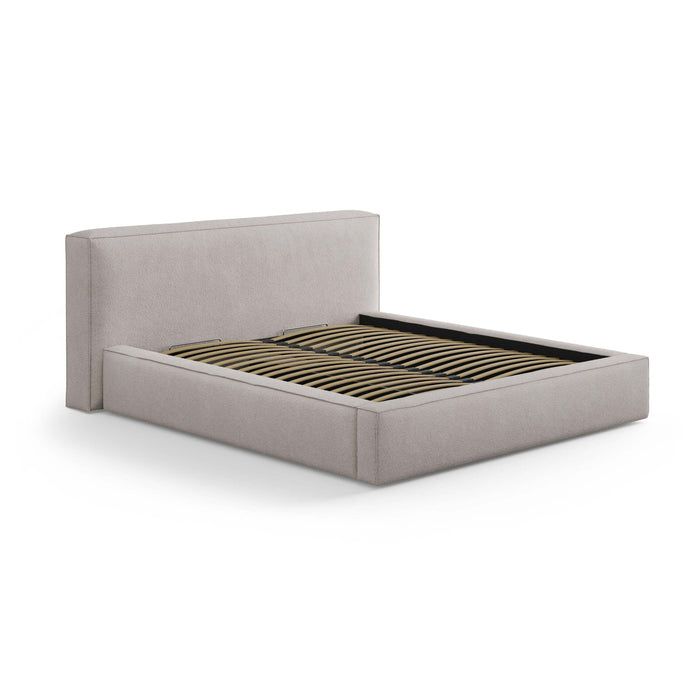 Micadoni Bedframe met opbergvak Simon 200x200 bouclé