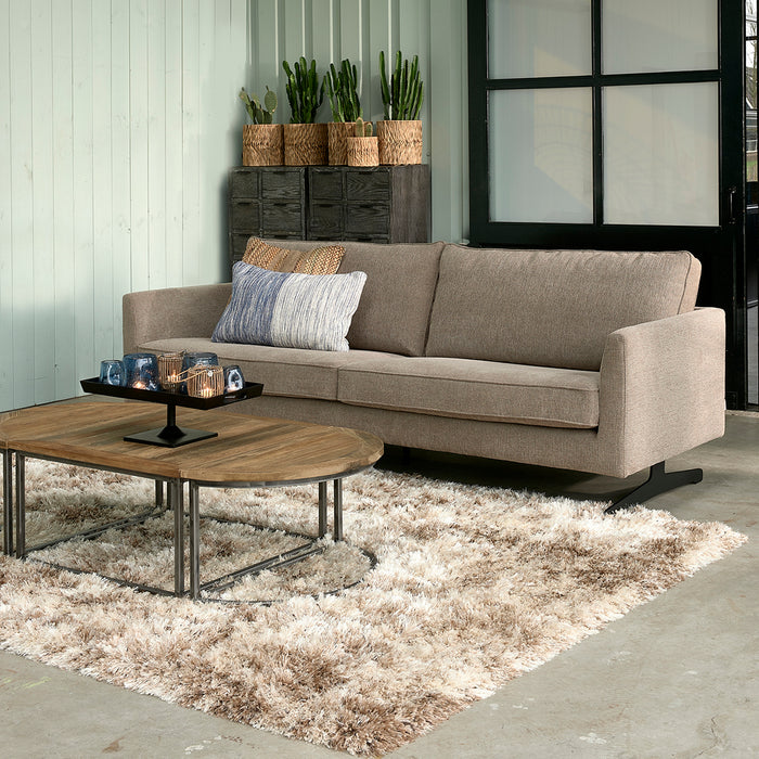 Rivièra Maison - Mesa Vista Lichtbruin Vloerkleed van 70% Wol en 30% PES 340x240 cm