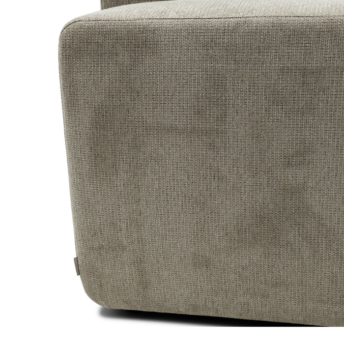 Rivièra Maison - Dazzle Chaise Longue in F37 - Fern Groen van Polyester en Rubberwood (134x175 cm)