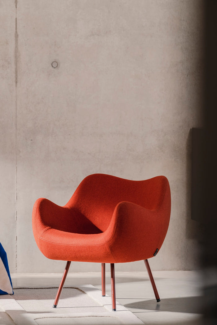 noo.ma RM59 Retro fauteuil - Rusty Red Wool