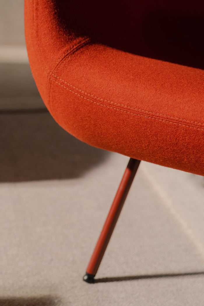 noo.ma RM59 Retro fauteuil - Rusty Red Wool