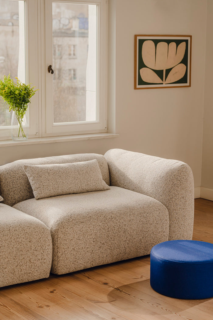 noo.ma FOLK Poef - Blueberry Pie Wool