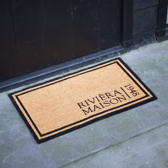 Riviera Maison Deurmat rechthoek, merknaam Bruin - RM Voetmat - Kokos