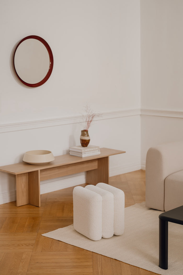 noo.ma RADD Poef - Cloud Beige Bouclé