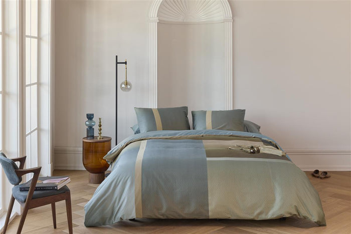 Kardol Sloane Square dekbedovertrek - 140x200|220 - Blauw Grijs