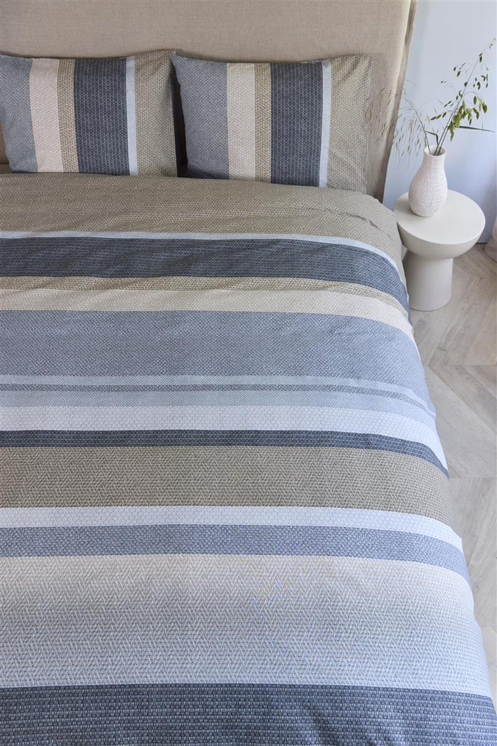 Beddinghouse Jorren dekbedovertrek - 200x200|220 - Blauw Grijs