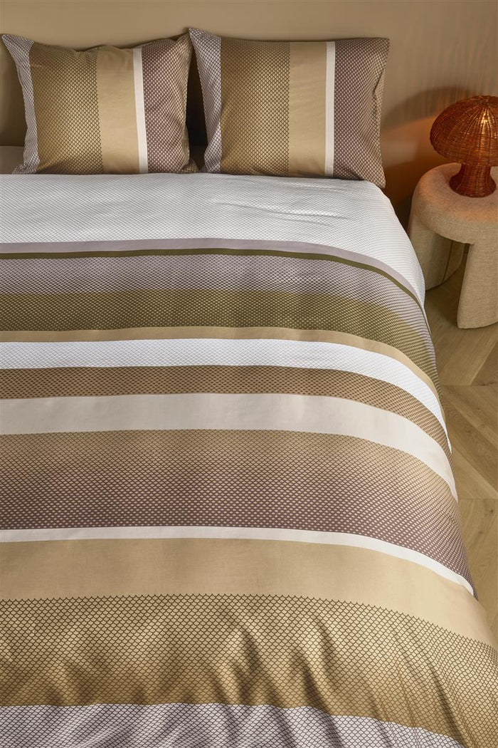 Beddinghouse Rhys dekbedovertrek - 200x200|220 - Goud