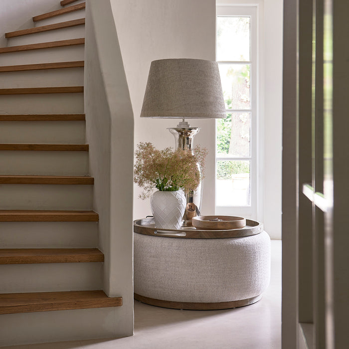 Rivièra Maison - Babylon Salontafel Antiek Wit van Polyester en Hout, Hoogte 43 cm