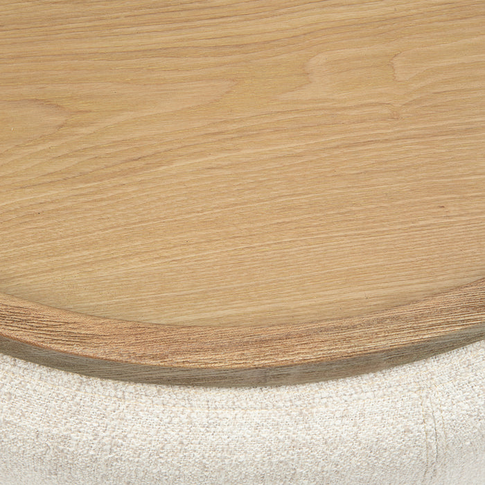 Rivièra Maison - Babylon Salontafel Antiek Wit van Polyester en Hout, Hoogte 43 cm