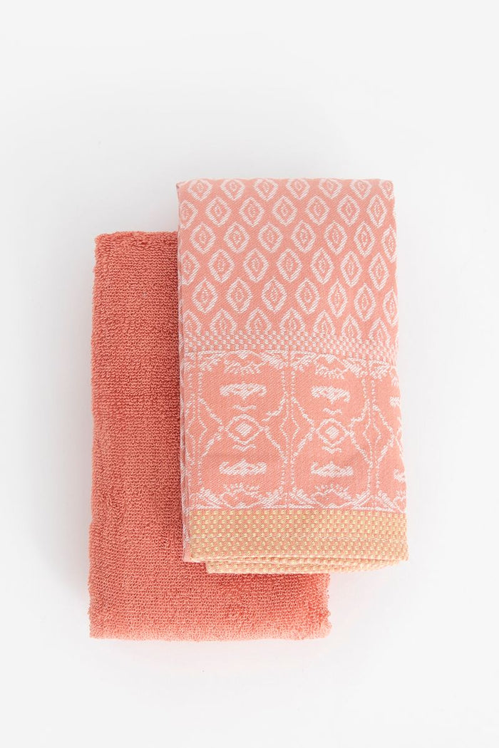 Sissy-Boy Lichtroze handdoek en theedoek Terry