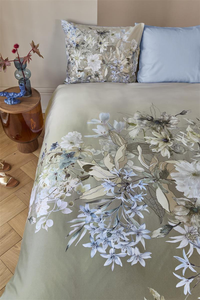 Kardol Saffron dekbedovertrek - 140x200|220 - Blauw Grijs