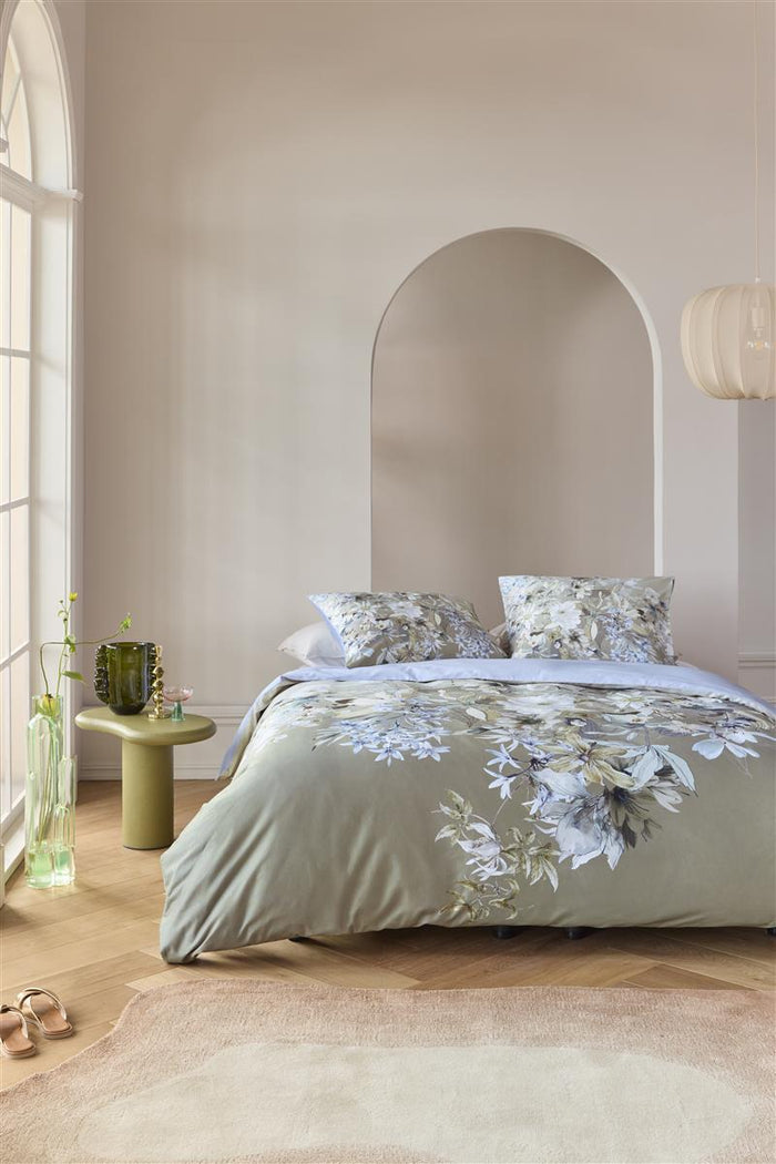 Kardol Saffron dekbedovertrek - 140x200|220 - Blauw Grijs