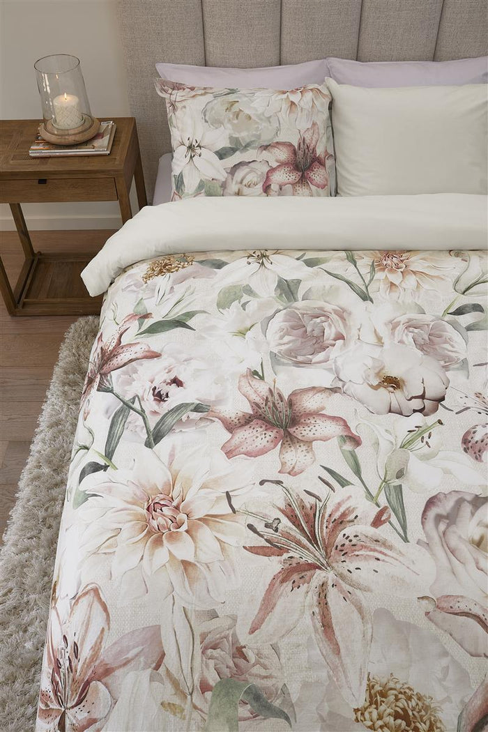 Riviera Maison Lily Love dekbedovertrek - 260x200|220 - Roze