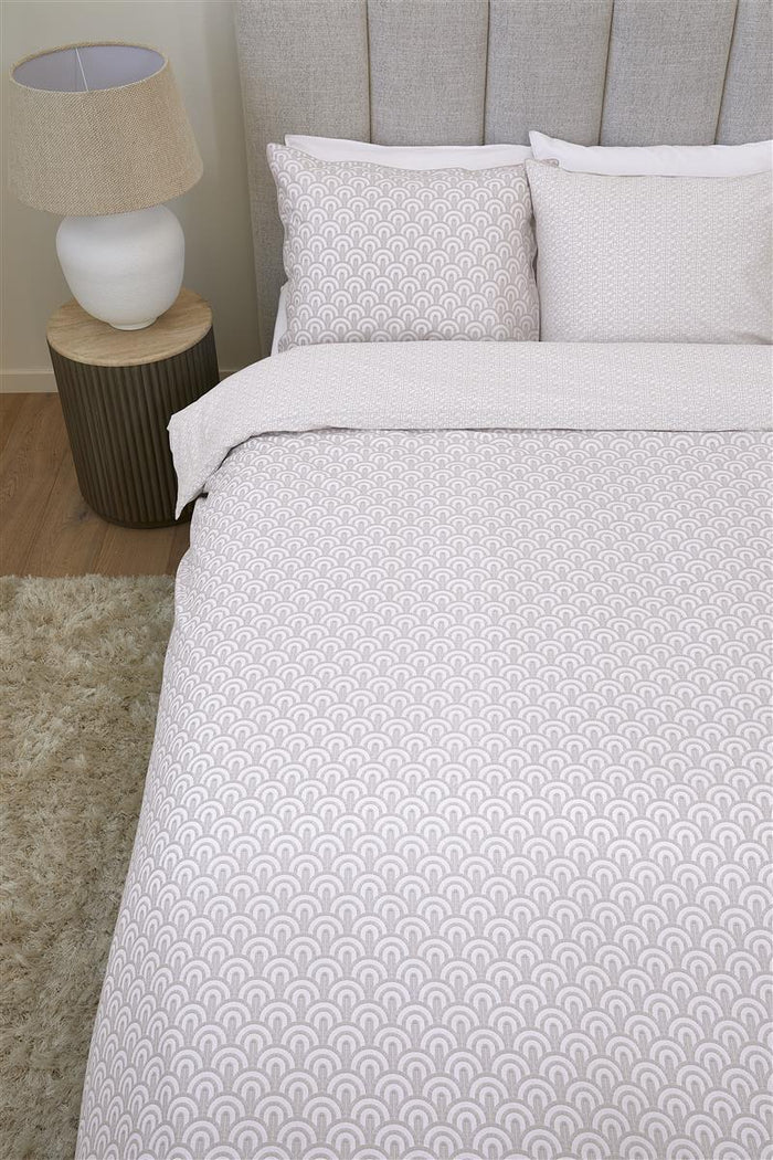 Riviera Maison Arched dekbedovertrek - 260x200|220 - Zacht Roze