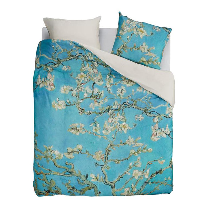 Beddinghouse x Van Gogh Museum Almond Blossom Dekbedovertrek 200 x 200|220 cm - Blauw