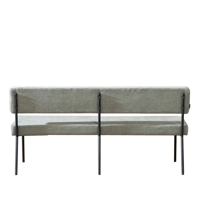 Bronx71 Scandinavische eetkamerbank Espen groen gerecyclede stof 160