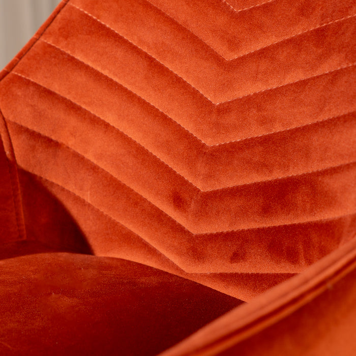 Bronx71 Velvet barkruk Fiona koper 65-78 cm