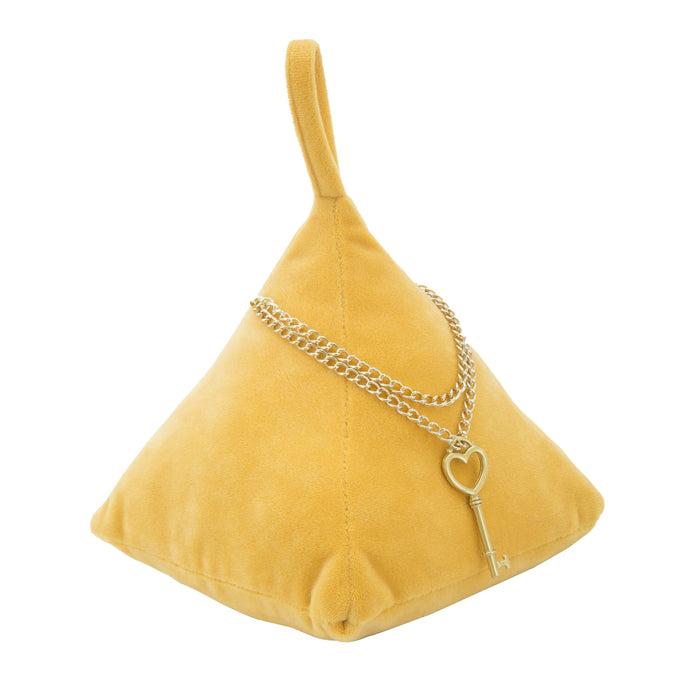 Triangle - Deurstopper in oranje stof